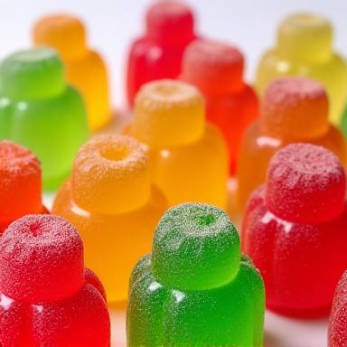 A colourful assortment of Jelly Babies.